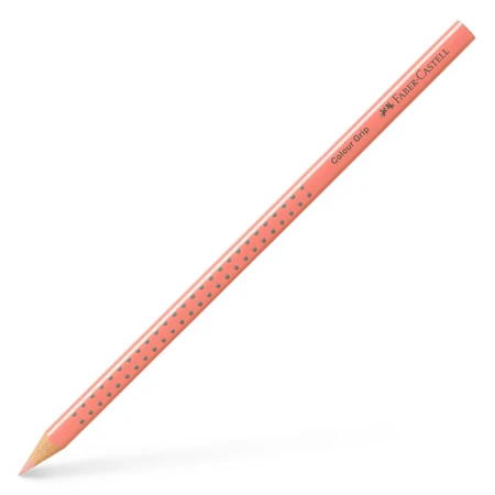 Színes ceruza korall Faber-Castell Grip 2001 ergonomikus háromszög alakú test, legnagyobb törésállóság