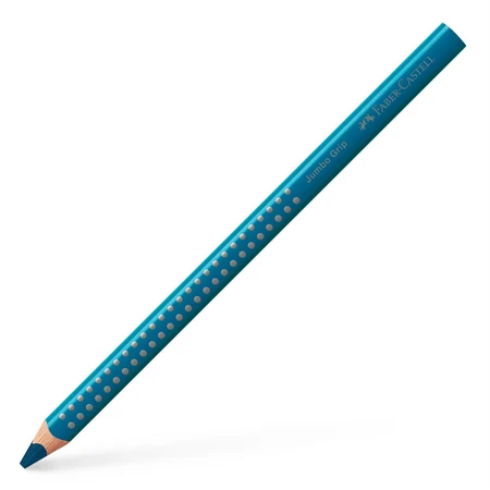 Színes ceruza Faber-Castell Grip 2001 Jumbo lagúnakék ergonomikus háromszög alakú test, legnagyobb törésállóság