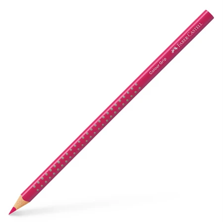 Színes ceruza málnapiros Faber-Castell Grip 2001 ergonomikus háromszög alakú test, legnagyobb törésállóság