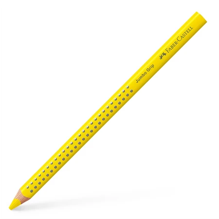 Színes ceruza Faber-Castell Grip 2001 Jumbo mézsárga ergonomikus háromszög alakú test, legnagyobb törésállóság