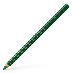Színes ceruza Faber-Castell Grip 2001 Jumbo mohazöld ergonomikus háromszög alakú test, legnagyobb törésállóság