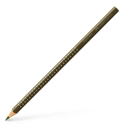 Színes ceruza Faber-Castell Grip 2001 olivazöld ergonomikus háromszög alakú test, legnagyobb törésállóság