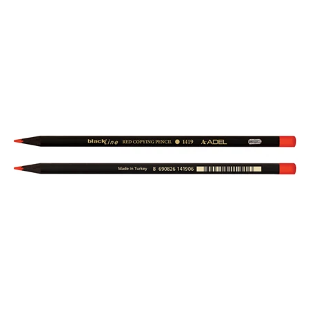 Színes ceruza piros ADEL fekete test 1419 vékony