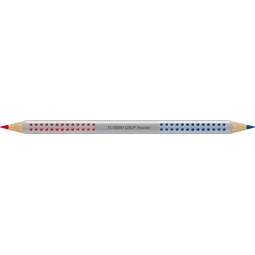 Színes ceruza postairón Faber-Castell  Grip piros-kék vastag háromszögletű test
