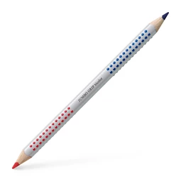 Színes ceruza postairón Faber-Castell  Grip piros-kék vastag háromszögletű test