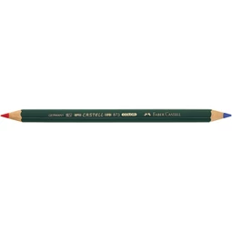 Színes ceruza postairón Faber-Castell  piros-kék vastag hatszögletű test 117500