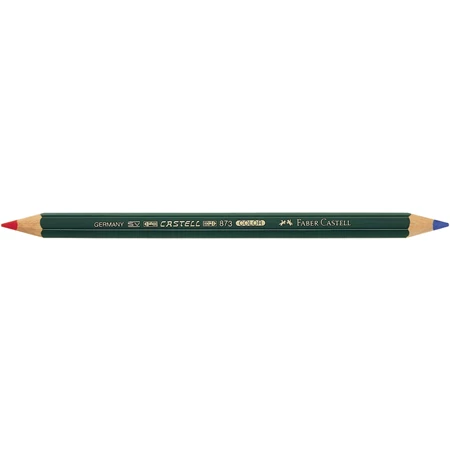 Színes ceruza postairón Faber-Castell  piros-kék vastag hatszögletű test 117500