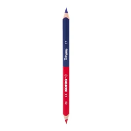 Színes ceruza postairón KORES Twin Jumbo, piros-kék, vastag háromszögletű