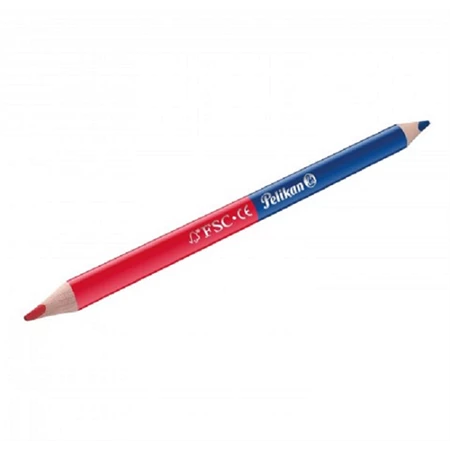 Színes ceruza postairón PELIKÁN piros-kék vastag