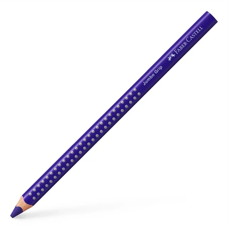 Színes ceruza Faber-Castell Grip 2001 Jumbo szilvakék ergonomikus háromszög alakú test, legnagyobb törésállóság