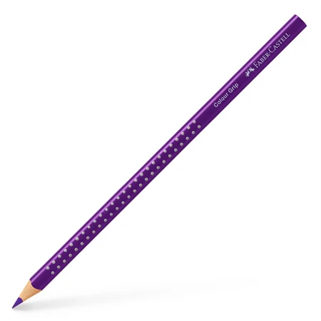 Színes ceruza Faber-Castell Grip 2001 szőlőlila ergonomikus háromszög alakú test, legnagyobb törésállóság