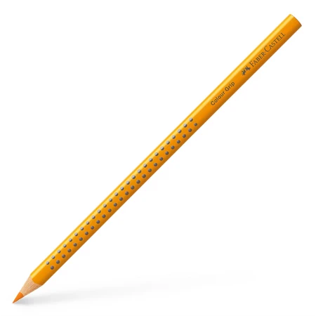 Színes ceruza Faber-Castell Grip 2001 világosnarancs ergonomikus háromszög alakú test, legnagyobb törésállóság