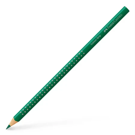 Színes ceruza Faber-Castell Grip 2001 zöld ergonomikus háromszög alakú test, legnagyobb törésállóság