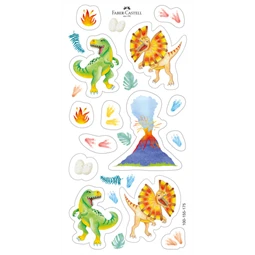 Színesceruza készlet 10+3db-os hatszögletű DINOSZAURUSZ + matrica