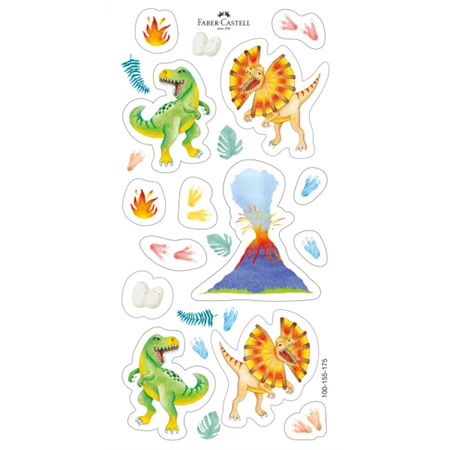 Színesceruza készlet 10+3db-os hatszögletű DINOSZAURUSZ + matrica