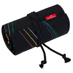 Színesceruza-készlet 72db-os háromszögletű BLACK EDITION fekete testű tekercses tolltartóban