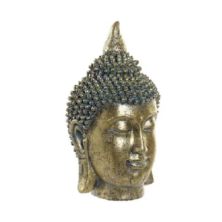 Szobor Buddha fejszobor 16 x 15,5 x 28 cm arany színű