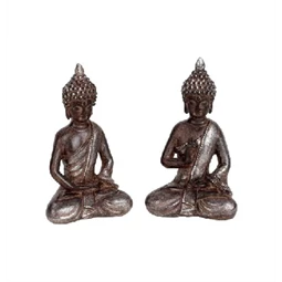 Szobor Buddha ülő 12cm, 2 féle, 1db