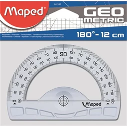 Szögmérő 180° műanyag MAPED Graphic 12cm