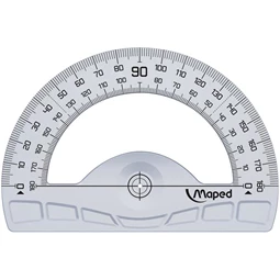 Szögmérő 180° műanyag MAPED Graphic 12cm