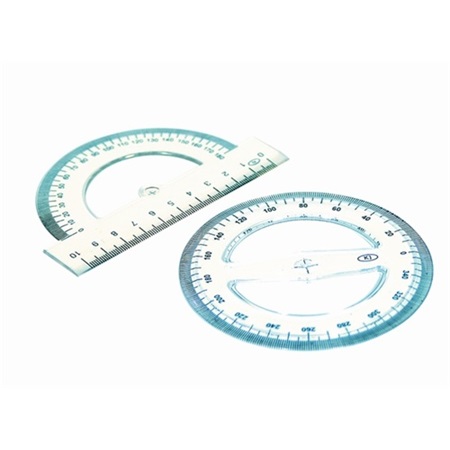 Szögmérő 180 műanyag 10cm
