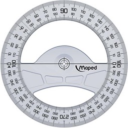 Szögmérő 360° MAPED Geometric 12cm