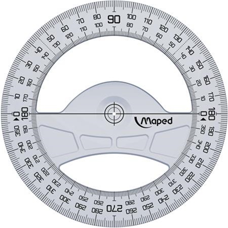 Szögmérő 360° MAPED Geometric 12cm
