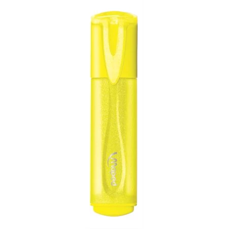 Szövegkiemelő 1-5 mm, MAPED Glitter Fluo Peps fluoreszkáló sárga