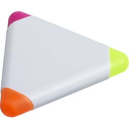 Szövegkiemelő 3 az egyben, 3 szín, háromszög alakú test 7 x 7 x 1cm