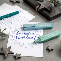 Szövegkiemelő Faber-Castell 1546 metál zöld