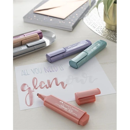 Szövegkiemelő Faber-Castell 1546 metál zöld