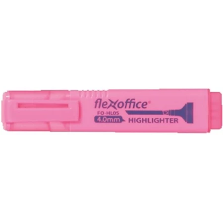 Szövegkiemelő FLEXOFFICE HL05 4,0 mm, rózsaszín