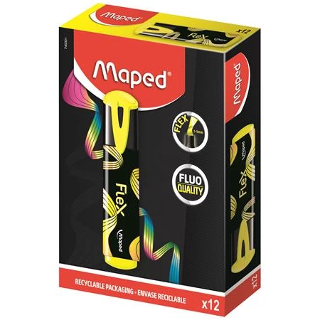 Szövegkiemelő MAPED Fluo Peps Flex 1-5 mm sárga