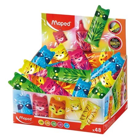 Szövegkiemelő  MAPED Fluo Peps Mini Friends 1-5 mm