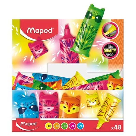 Szövegkiemelő  MAPED Fluo Peps Mini Friends 1-5 mm