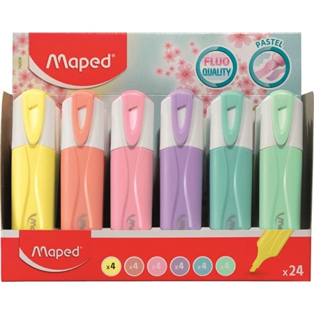 Szövegkiemelő MAPED Fluo Peps Quality pasztell vegyes színek