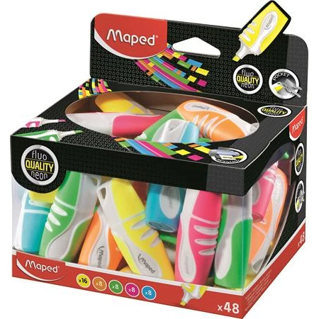 Szövegkiemelő MAPED Fluo Peps Soft Pocket Mini vegyes színekben