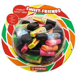 Szövegkiemelő STABILO Boss Mini Sweet Friends vegyes színek