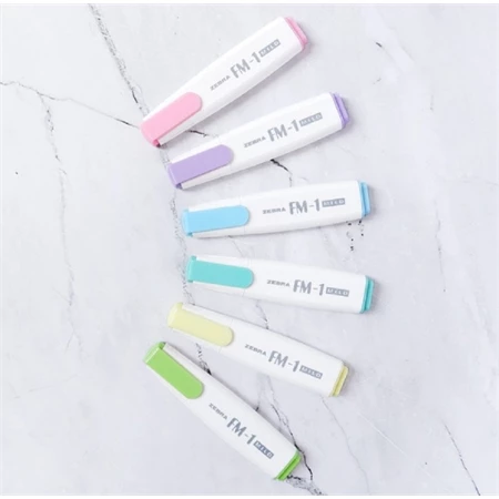 Szövegkiemelő ZEBRA FM-1 Highlighter PRÉMIUM 2-5mm, mild pasztell Yellow