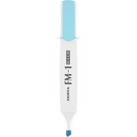 Szövegkiemelő ZEBRA FM-1 Highlighter PRÉMIUM 2-5mm, mild pasztell kék