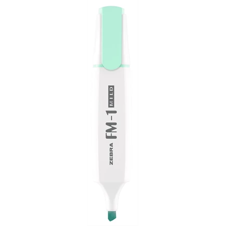 Szövegkiemelő ZEBRA FM-1 Highlighter PRÉMIUM 2-5mm, mild pasztell türkiz, kékes-zöld