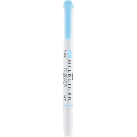Szövegkiemelő ZEBRA kétvégű MILDLINER vágotthegy 4mm - filchegy 1,4mm Cool-Refined dark blue kék
