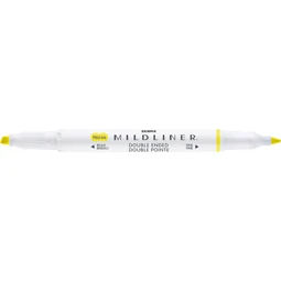 Szövegkiemelő ZEBRA kétvégű MILDLINER vágotthegy 4mm - filchegy 1,4mm Fluorescent sárga