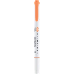 Szövegkiemelő ZEBRA kétvégű MILDLINER vágotthegy 4mm - filchegy 1,4mm Friendly Apricot barack