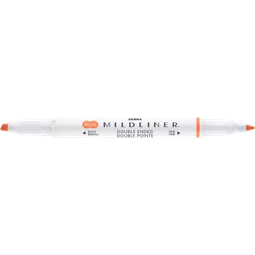 Szövegkiemelő ZEBRA kétvégű MILDLINER vágotthegy 4mm - filchegy 1,4mm Friendly Apricot barack