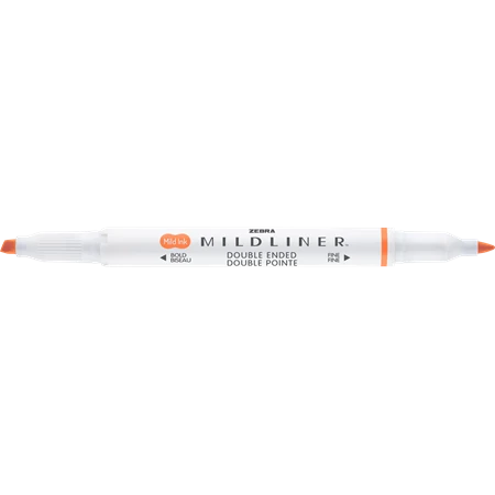 Szövegkiemelő ZEBRA kétvégű MILDLINER vágotthegy 4mm - filchegy 1,4mm Friendly Apricot barack