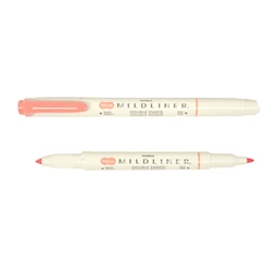 Szövegkiemelő ZEBRA kétvégű MILDLINER vágotthegy 4mm - filchegy 1,4mm Friendly Coral pink