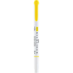 Szövegkiemelő ZEBRA kétvégű MILDLINER vágotthegy 4mm - filchegy 1,4mm Friendly lemon yellow szinű