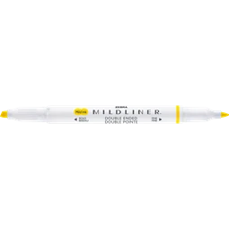 Szövegkiemelő ZEBRA kétvégű MILDLINER vágotthegy 4mm - filchegy 1,4mm Friendly lemon yellow szinű