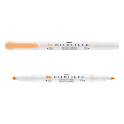 Szövegkiemelő ZEBRA kétvégű MILDLINER vágotthegy 4mm - filchegy 1,4mm Gentle Honey Orange szinű